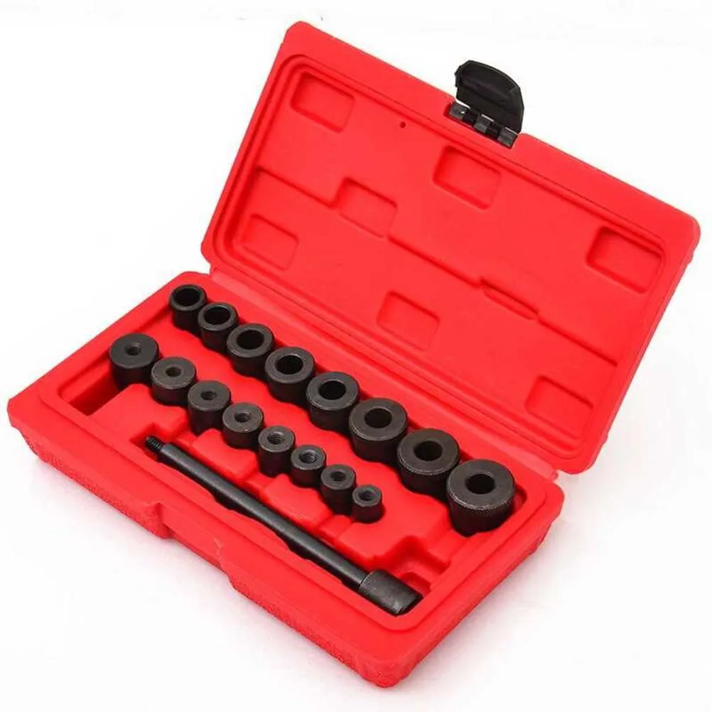 

17pcs Clutch Alignment Tool Set Biconical Plate Flywheel Hole Steel Bushings Clutch Correction Tool For Car Installation