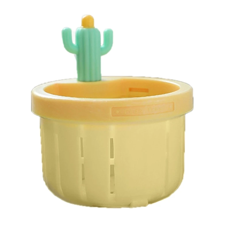 Multiple Use Kitchen Sink Basket Cactus Pattern Drain Filter with Auto Dumping