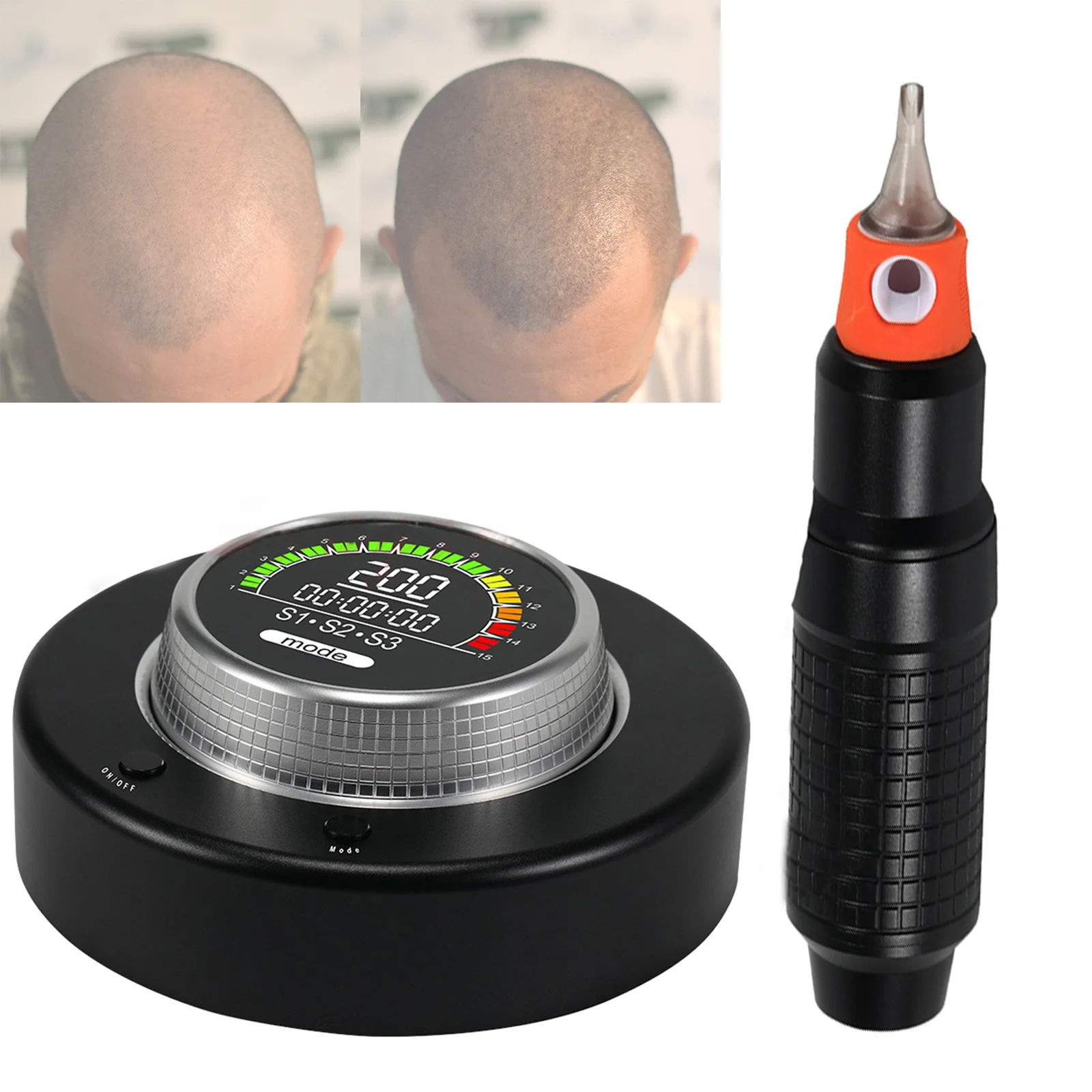 Powerful Rotary Hair Stroke Permanent Makeup Tattoo Machine 3.5mm Stroke Air Dot Hair SMP Scalp Micropigmentation Device