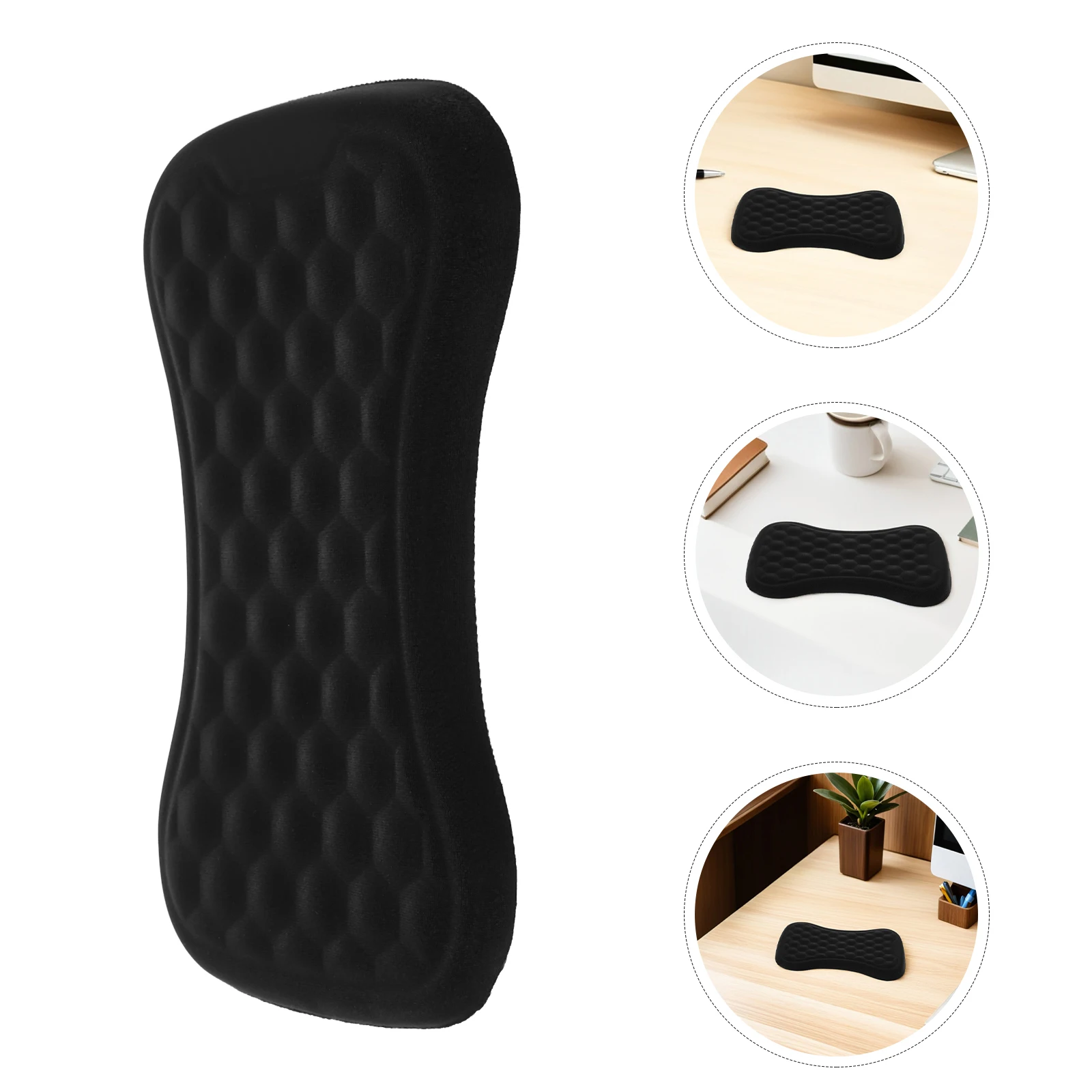 

2Pcs Desktop Wrist Support Pad Universal Fit for Keyboard and Mouse Ergonomic Relief for Hand Wrist Comfort Keyboard Rest