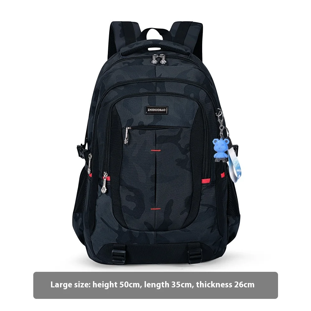 

Boys burden reduction spine backpack middle school student large capacity backpack junior high school student schoolbag