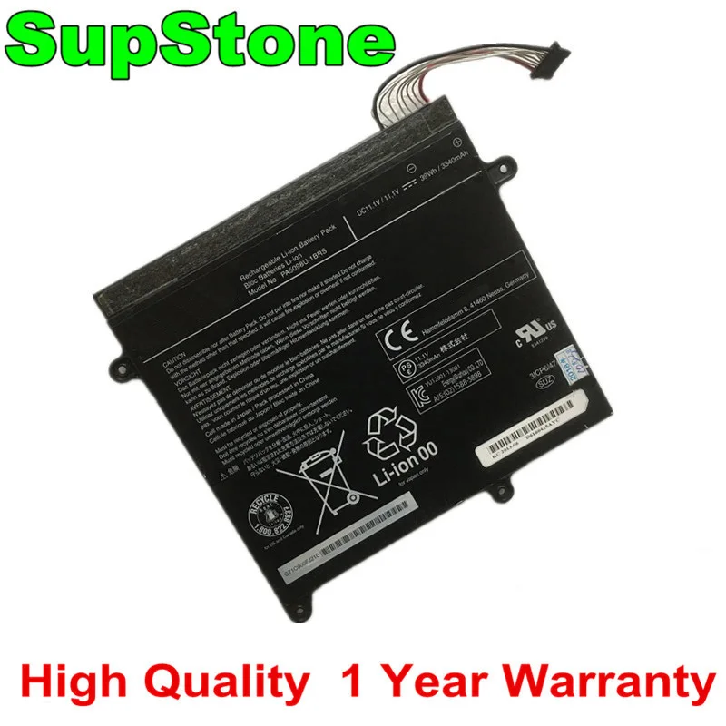 SupStone 39WH New PA5098U-1BRS Laptop Battery for Toshiba Z10T-A1102l Z10T-WT310 Z10T-A203 UP000574220