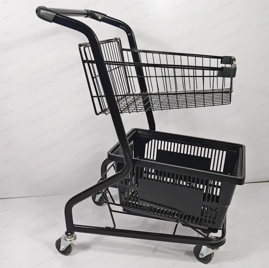 

Двойная корзина для покупок в супермаркете, магазин кукол, магазин закусок, ювелирный магазин, круглосуточный магазин, КТВ, тележка для кемпинга