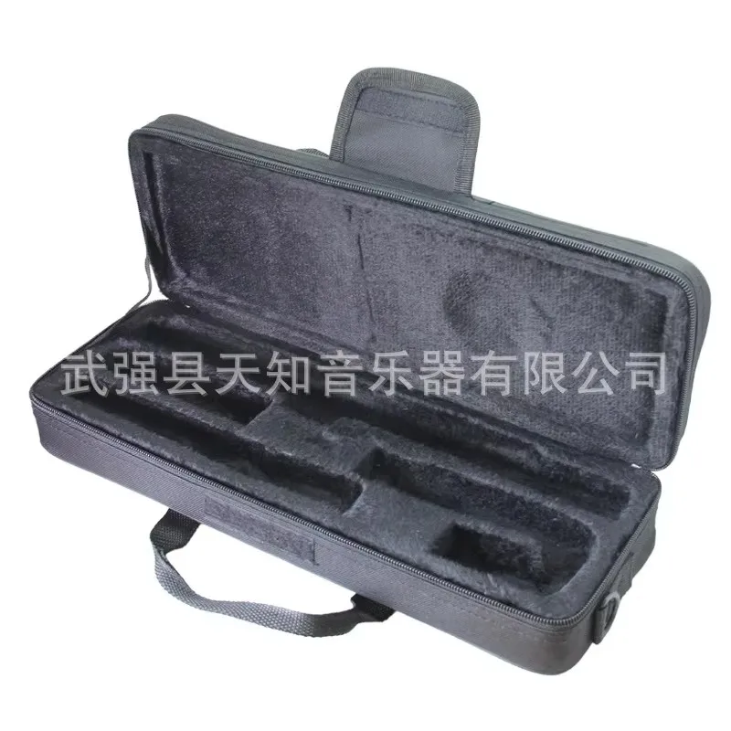 

Light Canvas Crossbody Bag for Flute Heads - Elbow Case 16 Holes Flute Supports Two Flute Heads