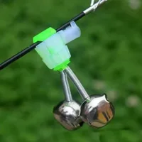 10pcs Clip Buckle Fish Bell Fishing Bite Alarms Fishing Rod Bells Tip Clip Bells Ring Outdoor Pole Fish Bites Indicators 2