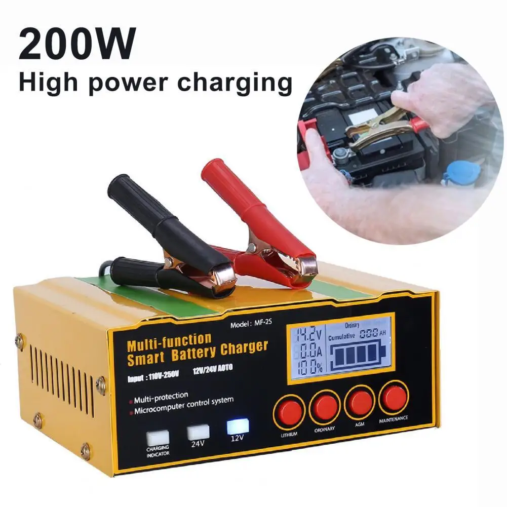 Battery Maintainer Stable Performance Easy to Use High Efficiency 200W 24V 7.5A Car Battery Charger for Automobile