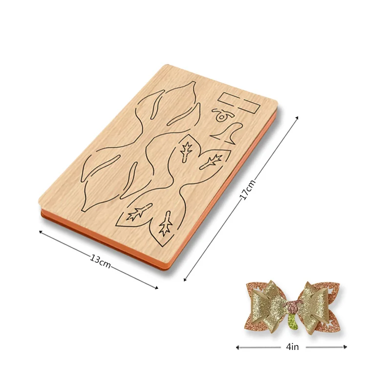SIZZIXDIES 1piece 4-inch 2-layer bow tie card wooden cutting dies suitable for most machines