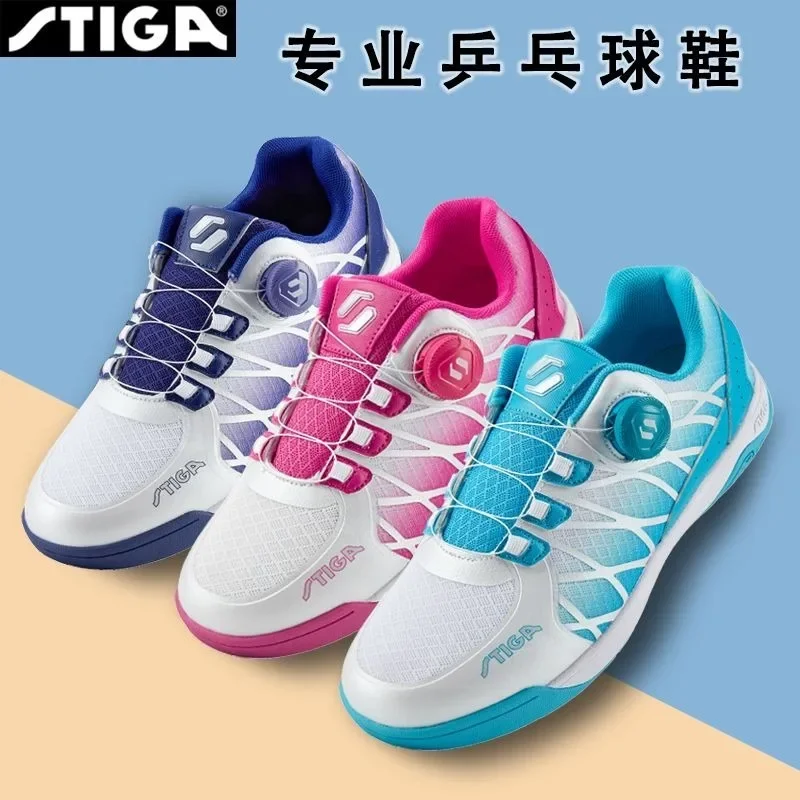 Vendita calda scarpa da ping pong per uomo donna coppie di marca originale Sneakers da Badminton scarpe da allacciatura rapida per campo da interno di alta qualità