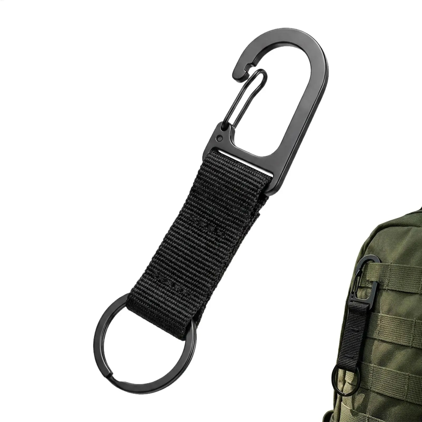 Paracord Keychain Strap Lanyard with Hooks Survival Rope Key Ring For Outdoor Commute Travel Camping Hiking ﻿