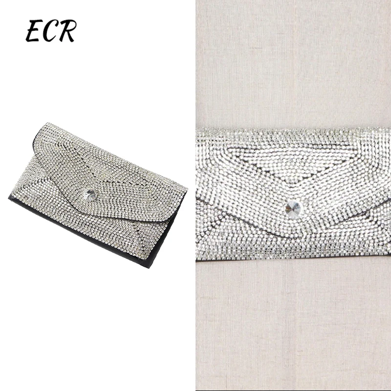 

ECR Patchwork Diamonds Pocket Belt For Women Spliced Metal Casual Decorative Detachable Korean Sashes Female Fashion Accessories