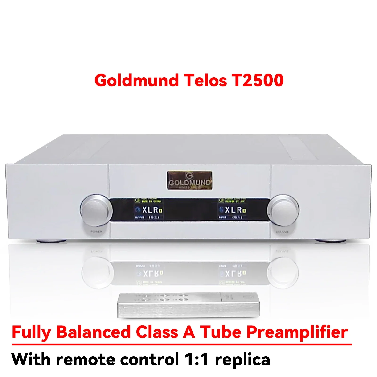 

AMXEKR Goldmund Telos T2500 HiFi флагманский ламповый предусилитель чистого класса A полностью балансный пульт дистанционного управления