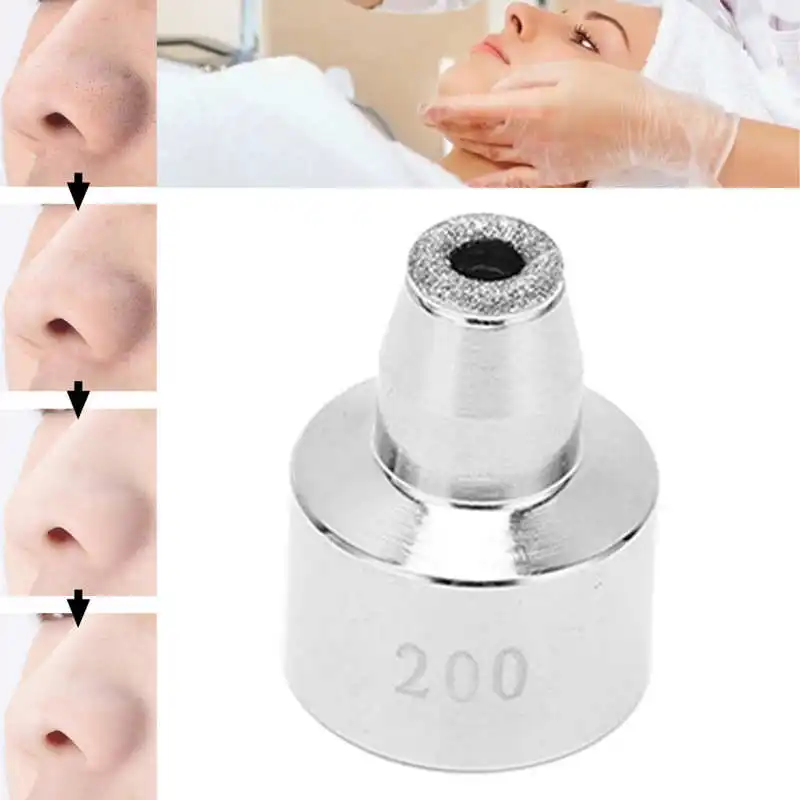 Stainless Steel Dermabrasion Tip Replacement Tip for Blackhead Removal Face Dermabrasion Machine Accessory 200#