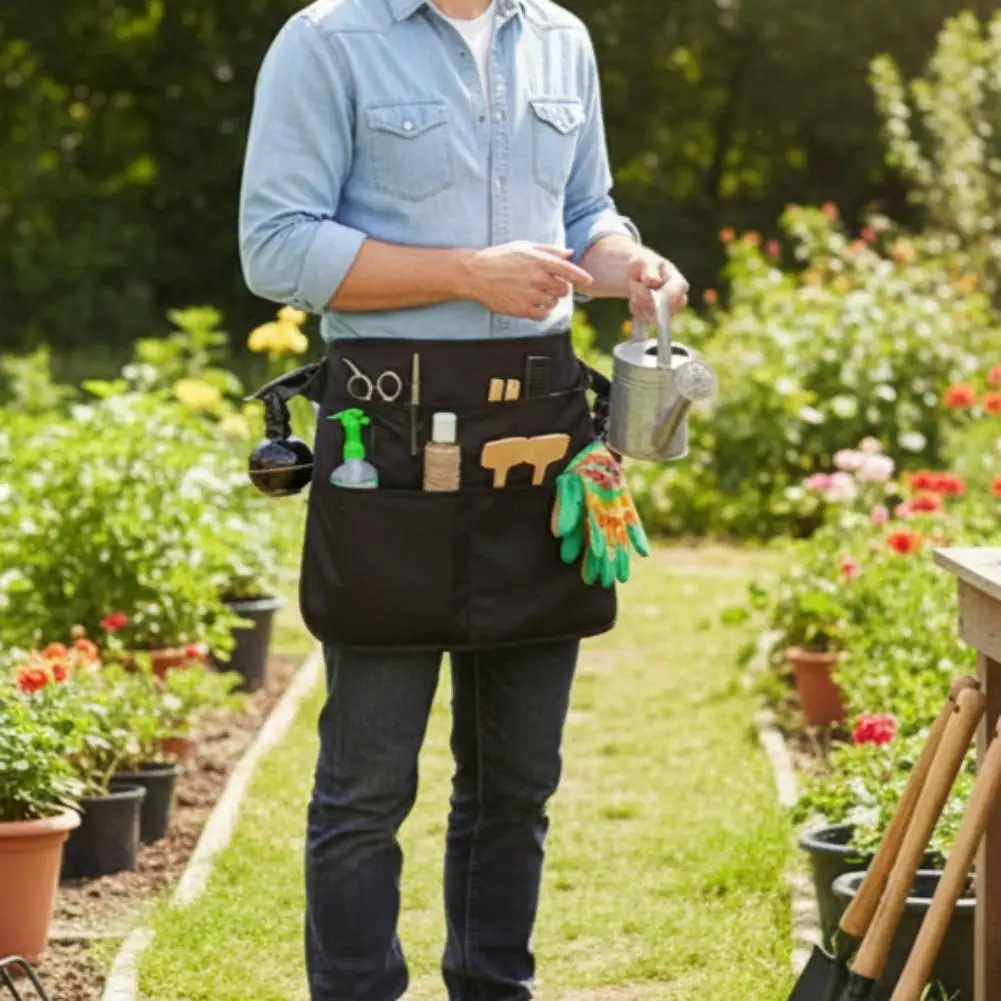 5-Pocket Salon Tool Belt Bag With Pockets Woman Man Barber Professional Hair Stylist Barista Bag Tool Accessories