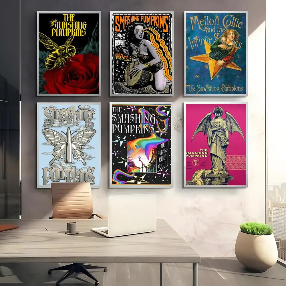 

Art Poster The Smashing Pumpkins Band Perfect Sticker Self Adhesive Art Designed for Home Dining Office Spaces
