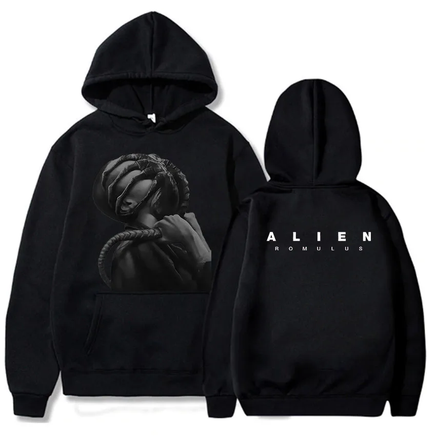 Alien Romulus Movie Hoodies For Autumn Winter Fleece Sweatshirt Gothic Hooded Clothing Vintage Graphic Printing Hooded Pullovers