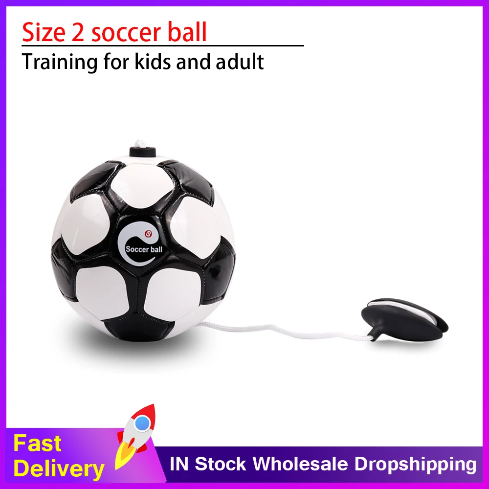 New Football BALL Kick beginner Soccer Ball Practice Belt Training Equipment Standard Official profession Balls Size 2