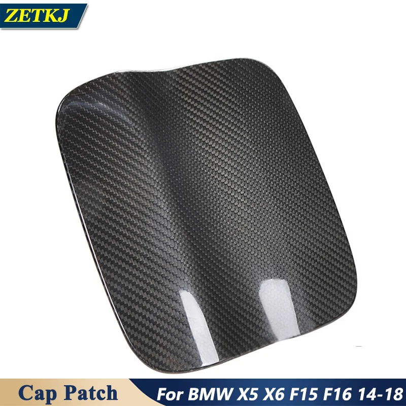 

Real Carbon Fiber Fuel Tank Cover Cap Patch Car Sticker For BMW X5 X6 F15 F16 2014-2018