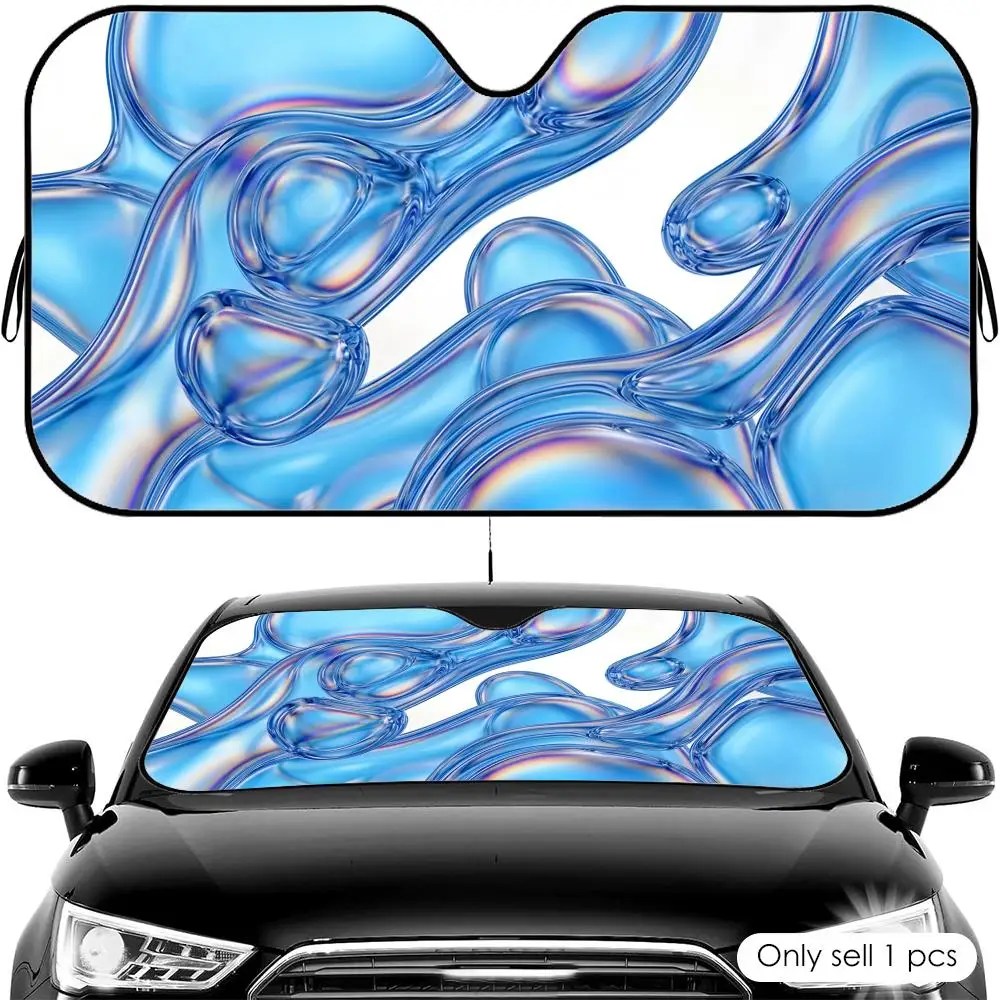 

Glassmorphism Sun Visor Car Windshield Sun Shade UV Protection Heat Insulation Cover Universal Sun Protector