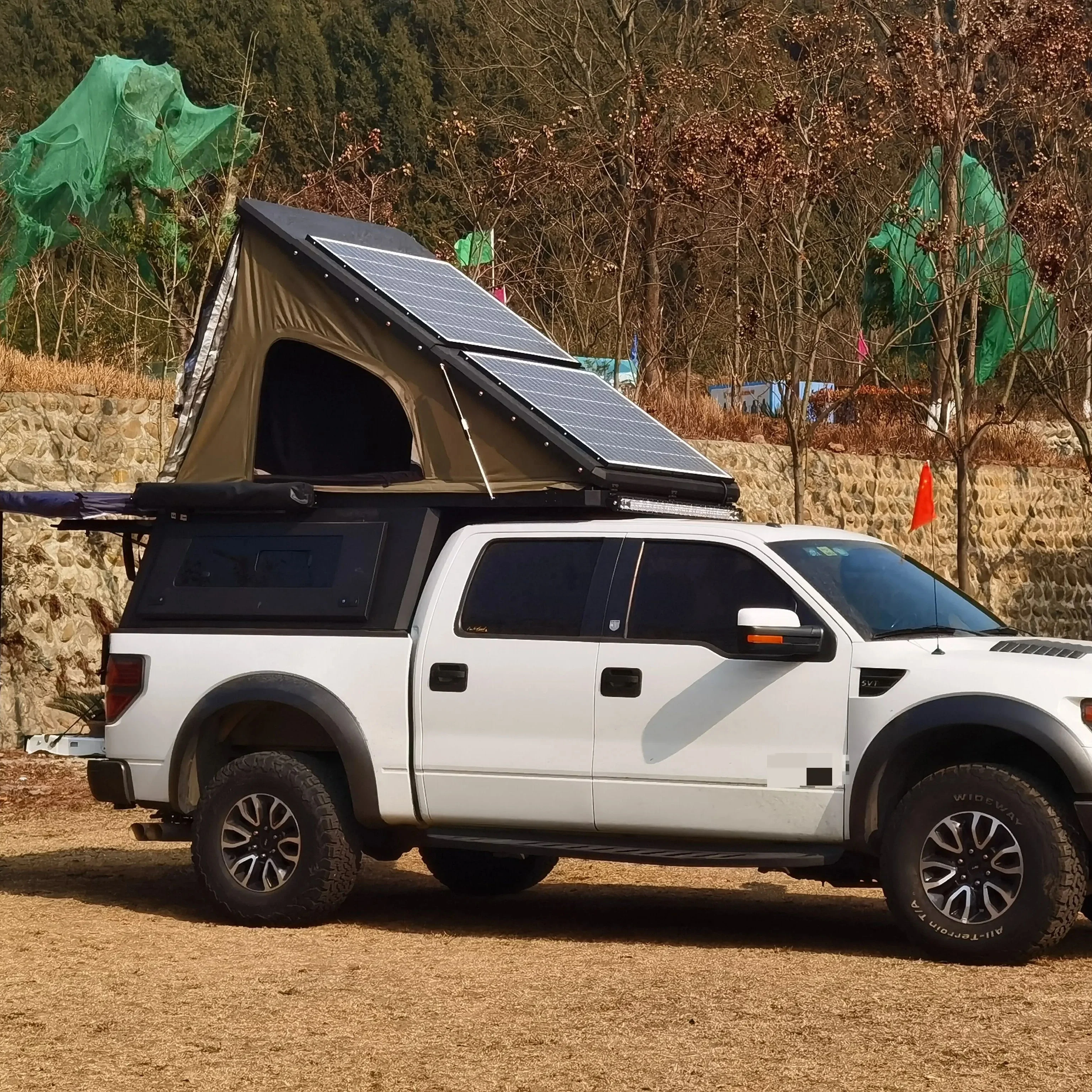 Doudle Cab Small Size Pickups Truck Hard Top Bed Cover With High Quality Roof Top Tent For Ford Ranger XLT/Raptor 2020-2024