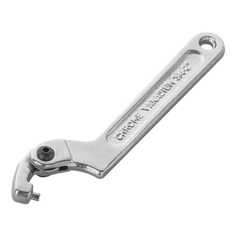 Adjustable Hook Wrench 19-51mm/32-76mm/51-121mm/115m-170mm C Hook Wrench Stainless Steel Hook Wrench Joint Hook Wrench