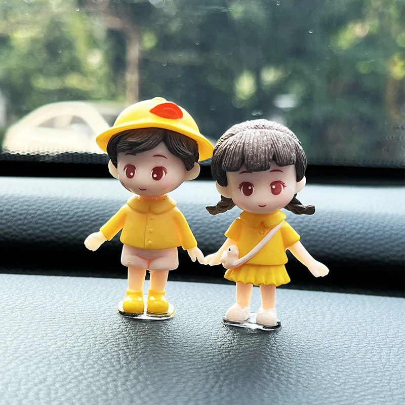 Design Accessories Dashboard Rearview Mirror Balloon Couple Decoration Car Interior Cartoon Decorations