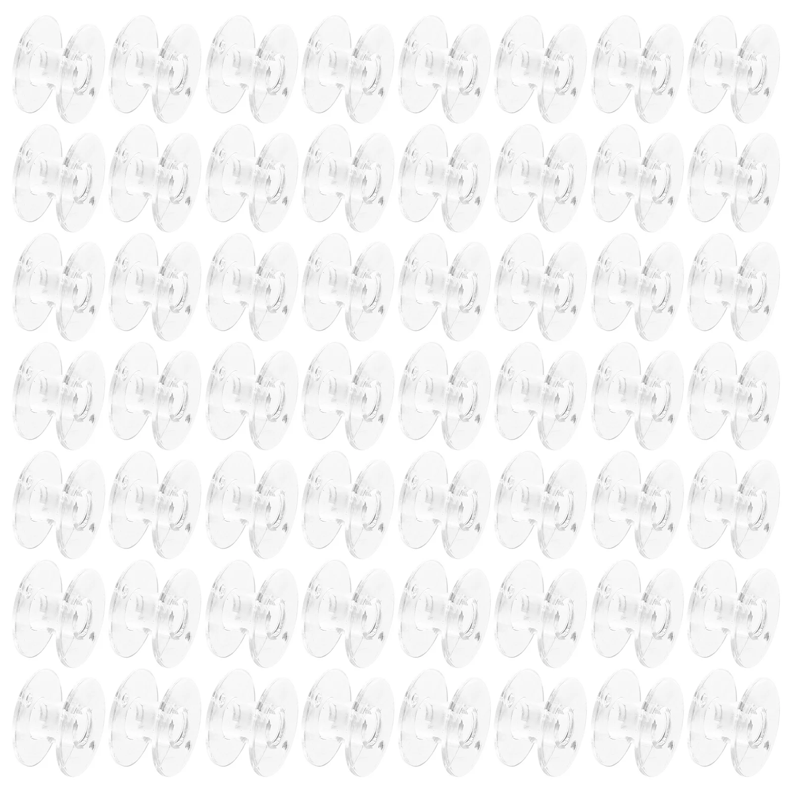 

100 шт. профессиональные швейные шпульки из АБС-пластика, износостойкие прозрачные пустые катушки, компактный сменный набор шпульки с нитью для шитья