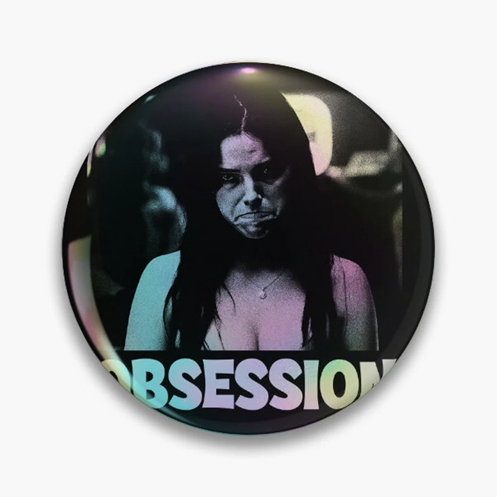 Obsession 2026 Nikki Pin Holographic Star Heart Pin Brooches Laminated Button Fashion Accessory