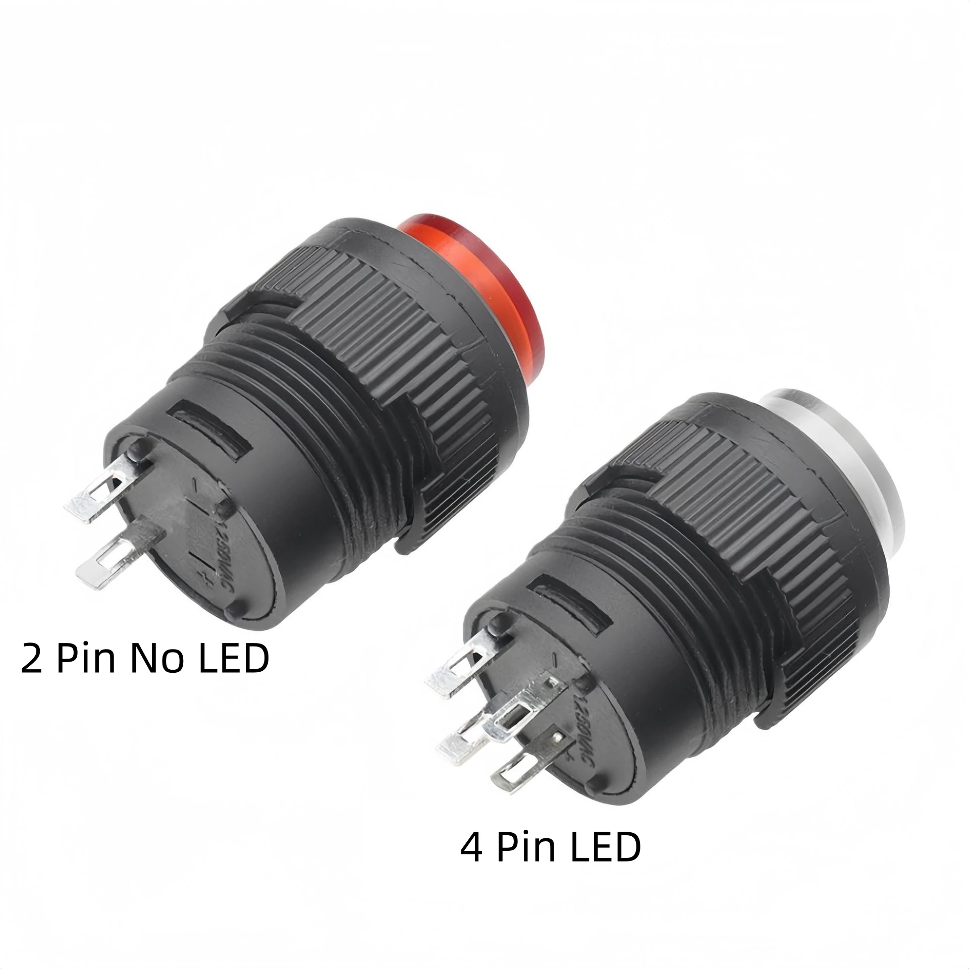 R16-503A / R16-503B / R16-503AD / R16-503BD Latching Power Push Button Switch | Illuminated & Non-Illuminated Types