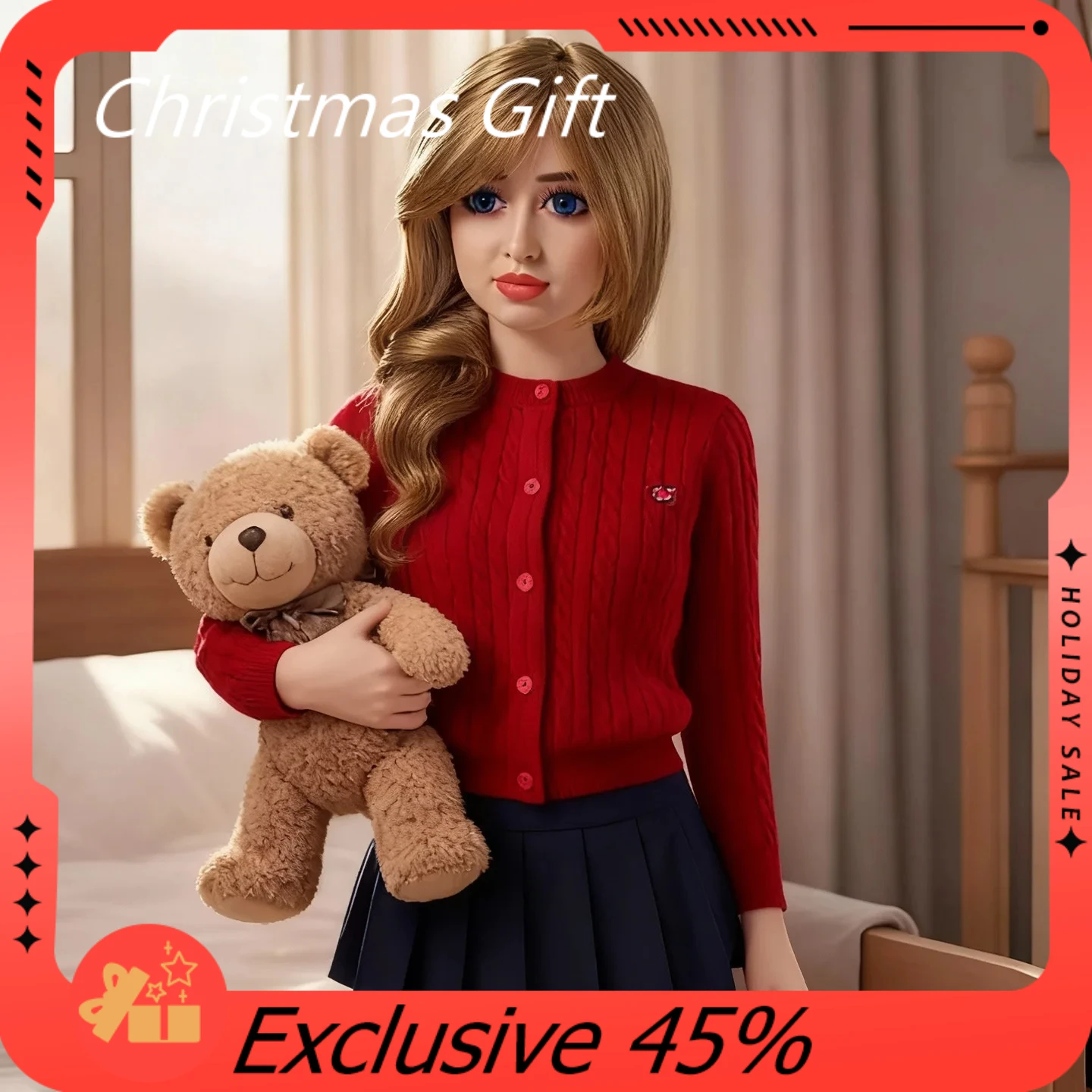 

Модель аниме-куклы 100 см/движные суставы/корпус из ТПЭ и голова из ПВХ/съемная скульптура головы/костюмная кукла/изысканный подарок