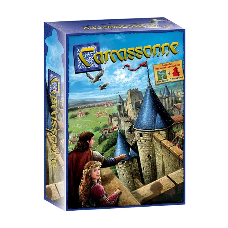 Carcassonne Board Game Family Party Tile Placement Strategy Game for 2 5 Players Best Gift for Kids Adults