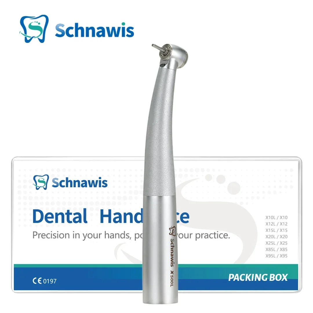 Schnawis Dental High Speed Handpiece Internal Water Spray Hand piece Rotor Tip Ceramic Bearing X500L Air Turbine Dentistry Tools