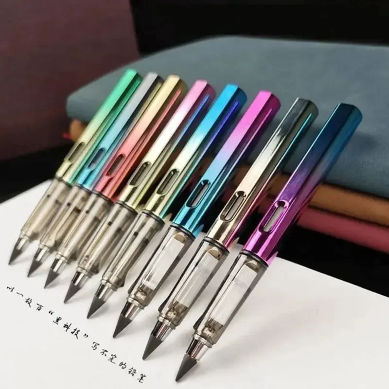 

50/100pcs Inkless Pencil Everlasting Pencil Eternal with Eraser Infinity Reusable Pencil for Writing Office School Supplies