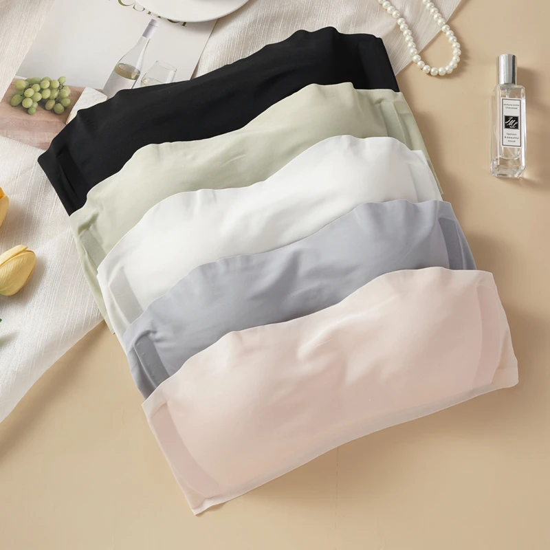 Women Sexy Strapless Bra Push Up Wireless Bras Beauty Back Non Slip Seamless Invisible Bralette Without Straps Ladies Lingerie