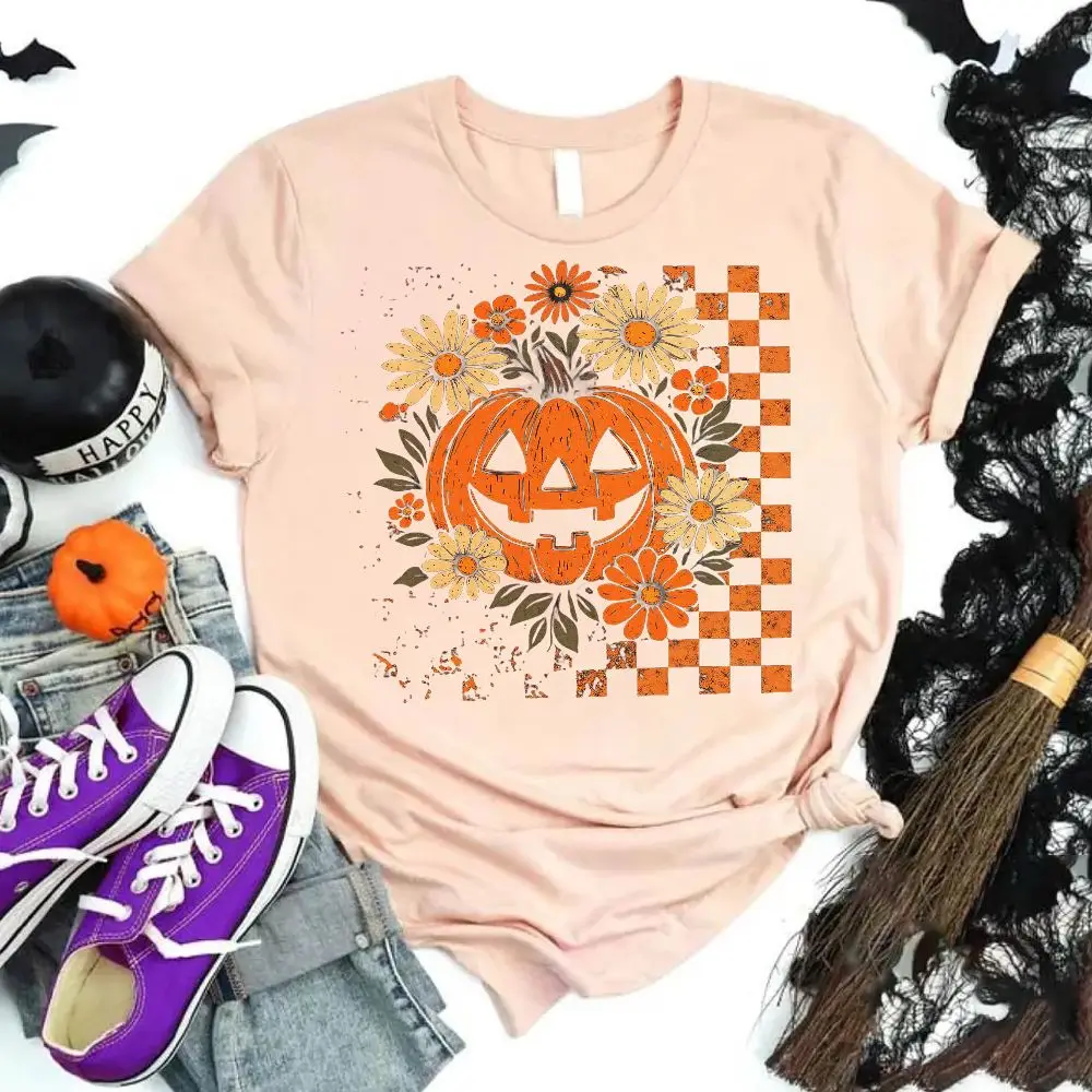 مجموعة مكونة من 6 قطع من ملصقات الفينيل لنقل الحرارة على شكل يقطين لطيف للهالوين، سهلة التشغيل، ألوان نابضة بالحياة ومتينة #3