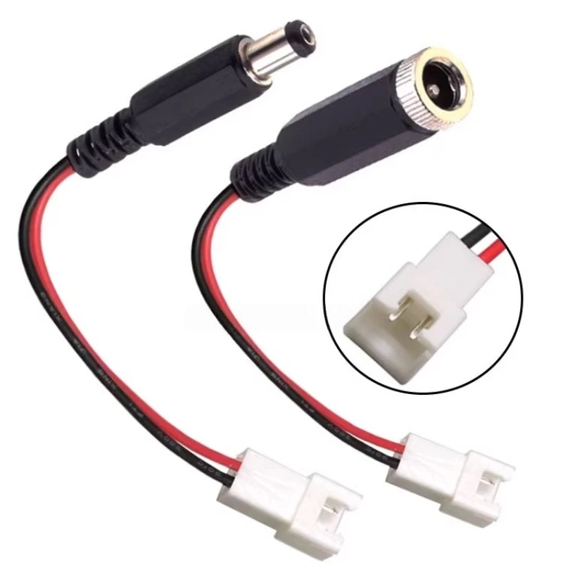 Male And Female Plug To Xh2.54-2p Female Terminal Wire 2-core Power Socket Pair 20cm Terminal Power Line