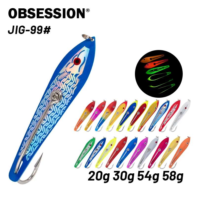 

OBSESSION J99 20 г 30 г 54 г 58 г приманка для дрона крючок для ложки сверхмощный металлический крючок для троллингового литья наживка для быстрой рыбалки крючки для ложки