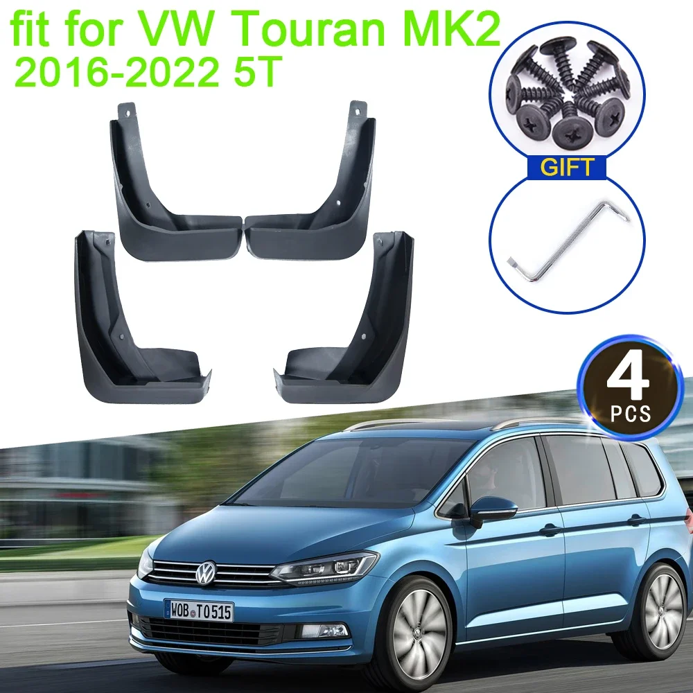 

for Volkswagen VW Touran MK2 2016 2017 2018 2019 2020 2021 2022 5T Mudguards Fender Mud Flaps Guard Splash Mudflaps Accessories