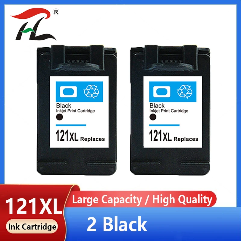 Conmpatible 121XL Black Ink Cartridge Replacement for HP 121 for Deskjet D2563 F4283 F2423 F2483 F2493 F4213 F4275 Printer