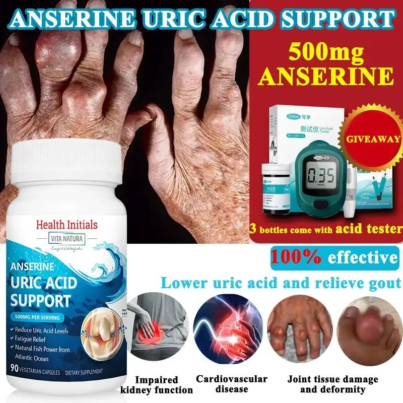 

Arthritis Relief Capsules Reduce Uric Acid, Relieve Joint Swelling, Inflammation, Pain And Stiffness,Anserine