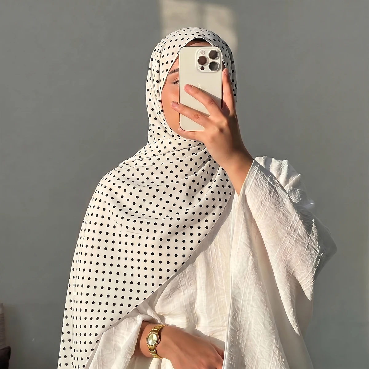 Neuer Damen-Hijab-Schal mit Aquarellmuster, Vintage-Luxus-Strandtuch, 180 cm langes Kopftuch, Bohemien-Muslim-Accessoires – Detail 1