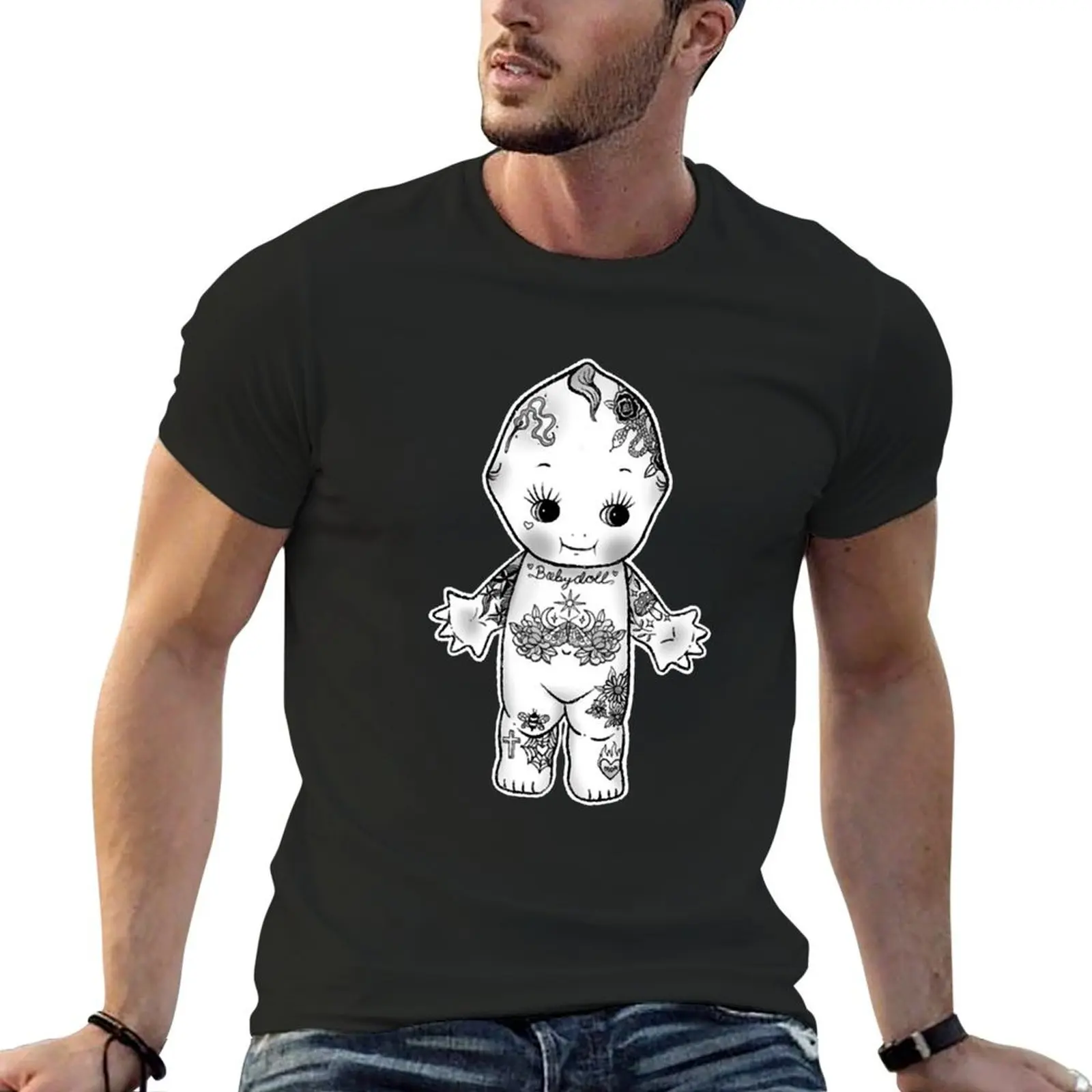 

Tattooed Kewpie T-Shirt Personalized t-shirt clothes blacks men workout shirt