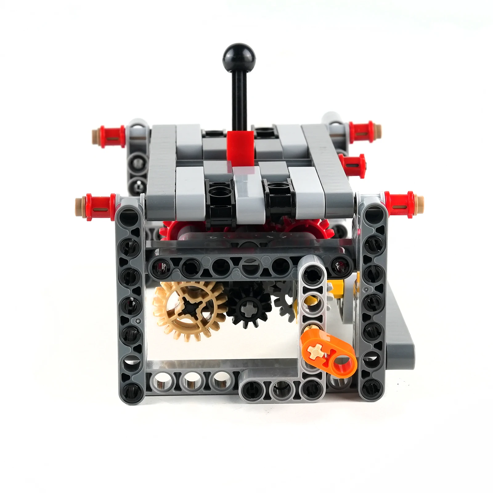 6-Speed Gearbox DIY Kit with Reverse Small Particle Mechanical Transmission Model STEM Educational Building Set for Adults