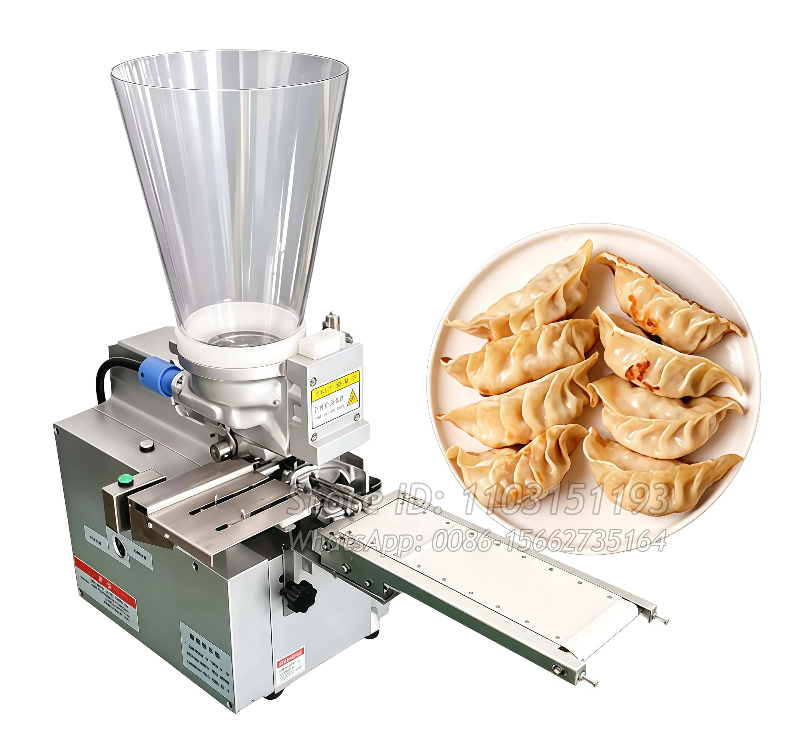 Tabletop Japanese Gyoza Stuffing Filling Fried Dumpling Machine Gyoza Folding Making Forming Machine Steamed Dumpling Machine