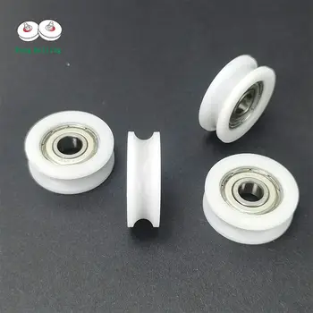 U型槽POM塑膠塗層軸承,滑動門滑輪,家具尼龍輪,槽輪,軌道輪,驅動滾輪。 8 最佳銷售 滑動門輪 - №1