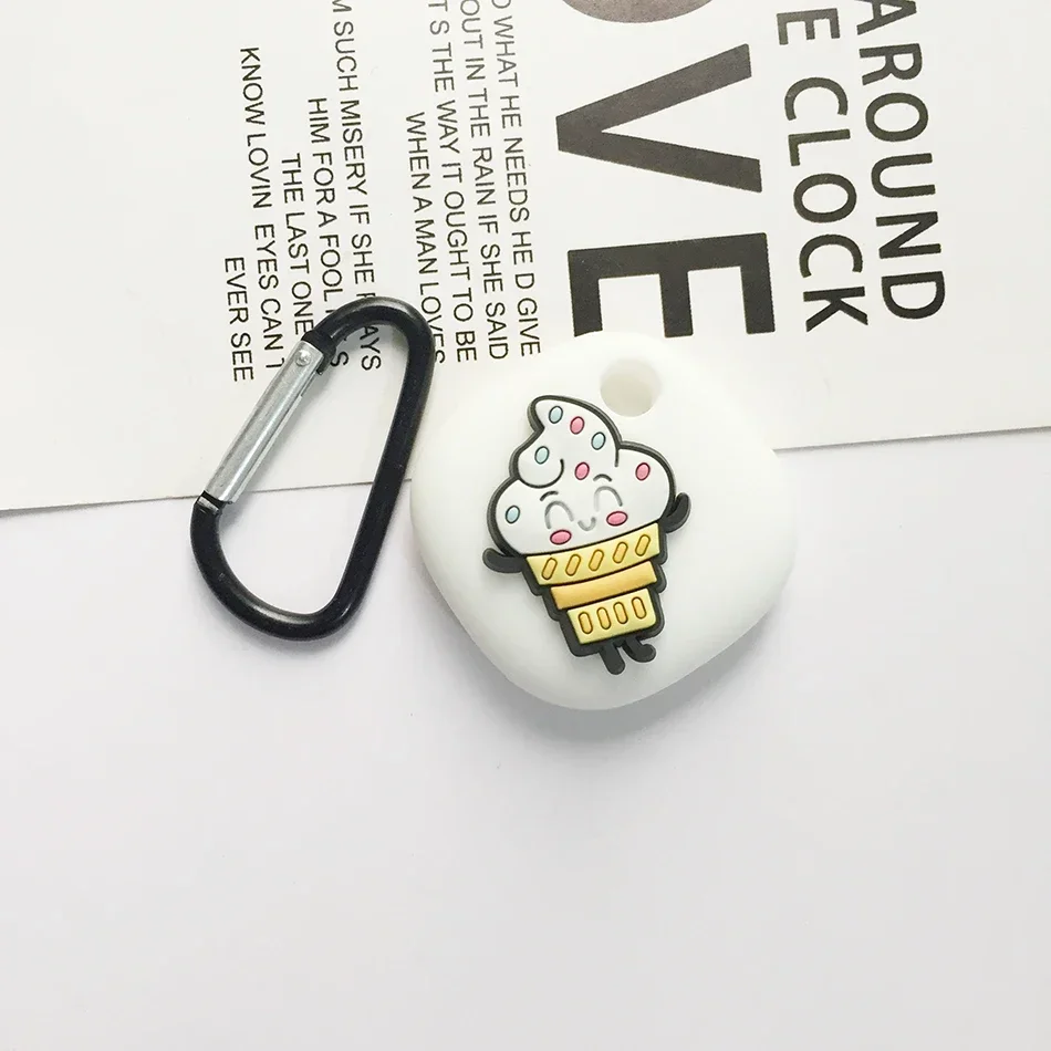 Funda protectora de silicona con dibujos animados para Samsung Galaxy SmartTag, bonita funda protectora para Galaxy Smart Tag Tracker