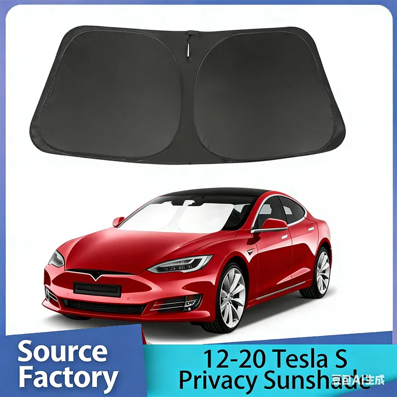 

Suitable for 12-20 Tesla Model S sun visor, front heat insulation visor, summer artifact in the car
