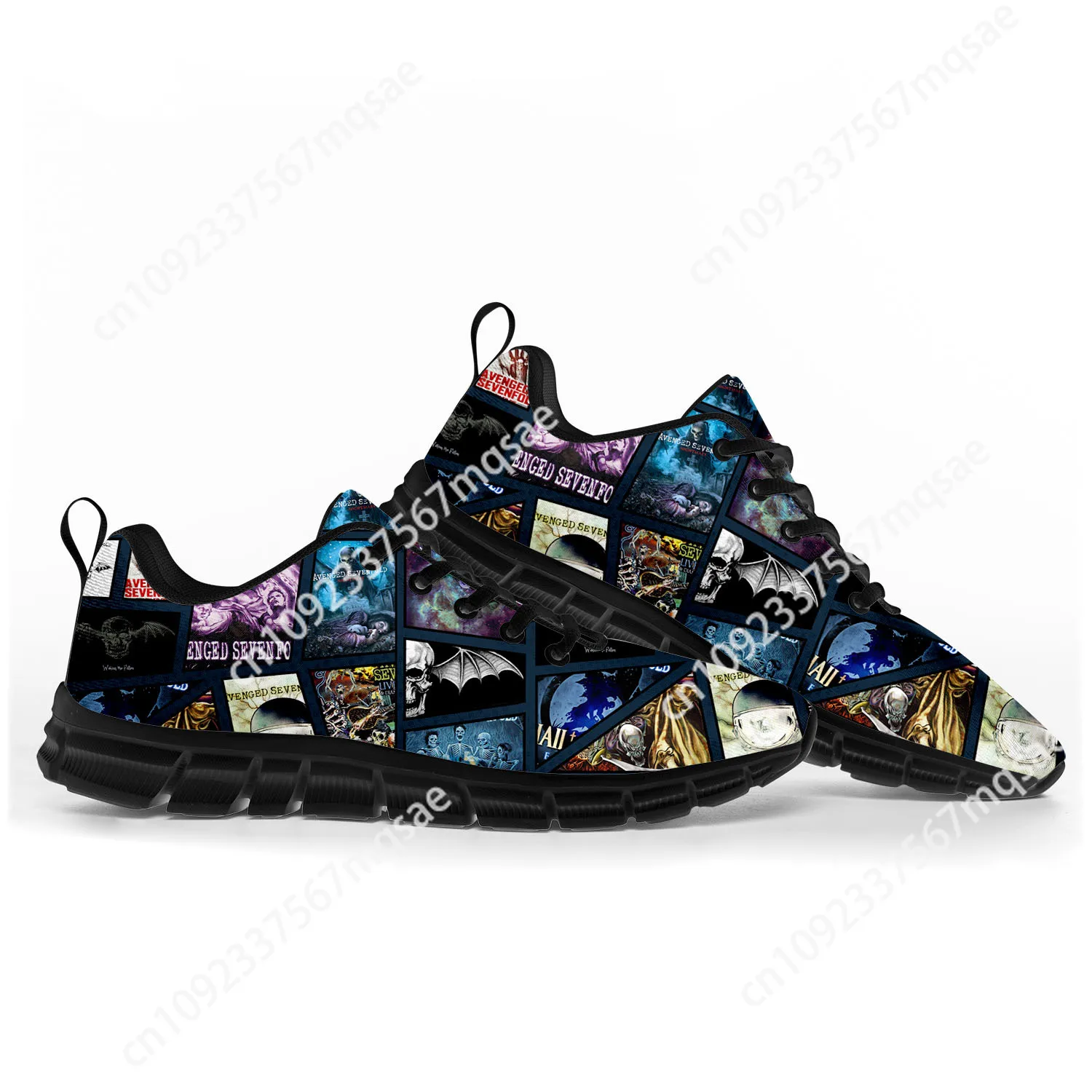 -Zapatos Deportivos Avenged Sevenfold A7X para hombre y mujer, zapatillas informales personalizadas de alta calidad para niños y adolescentes, color negro