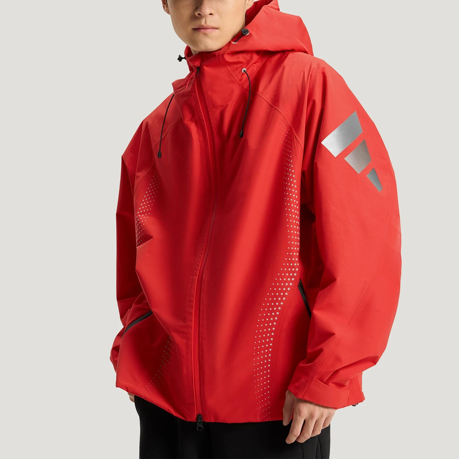 

Оригинальная зимняя мужская спортивная куртка Adidas с капюшоном из полиэстера KH0169