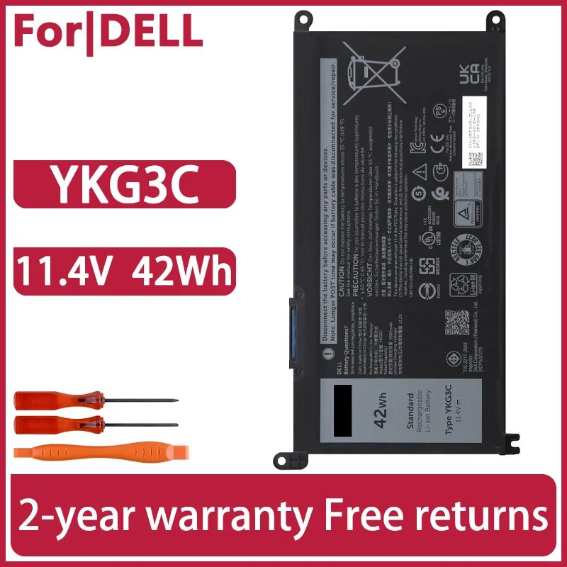 

YKG3C Laptop battery For Dell YKG3C 11.4V 42Wh 3500mAh