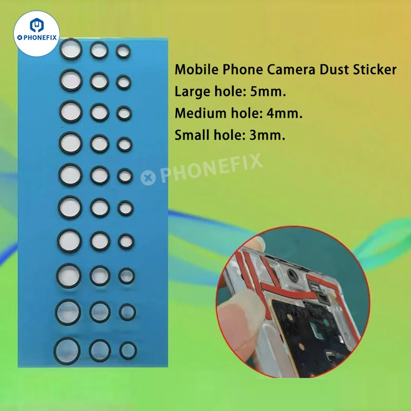 3mm 4mm 5mm Phone Repair Camera Protection Protective Stickers for iPhone Android Front Rear Camera Len Anti-Scratch Dust-Proof